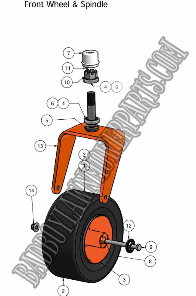 yu✴︎ 2011 ZT FRONT WHEEL ASSEMBLY